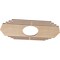 Ekena Millwork Chrysler Wood Fretwork Pierced Ceiling Medallion, Alder, 28"W x 14"H x 7 3/8"ID x 3/8"T CMWP28X14X0375CSAL - alternate 4